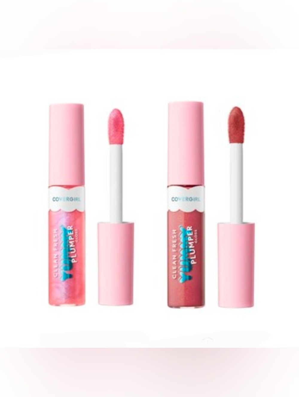 COVERGIRL Plumper Yummy Lip Gloss Duo - Pixie Dust & Encourage-Mint BNIB